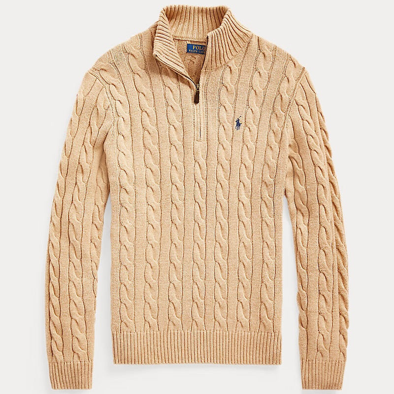Polo Quarter Zip Knit
