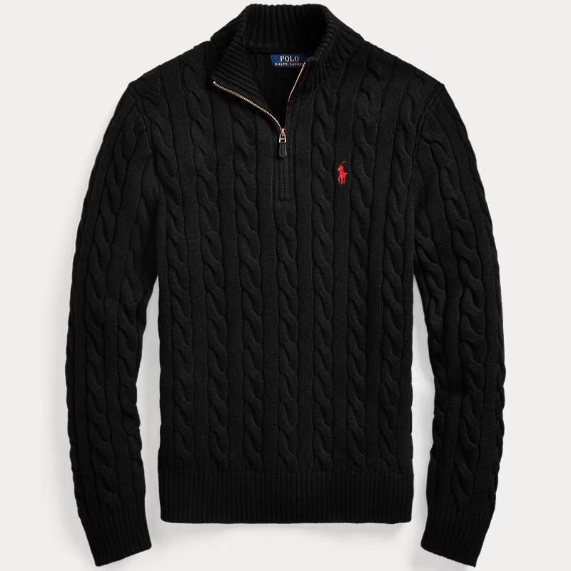 Polo Quarter Zip Knit