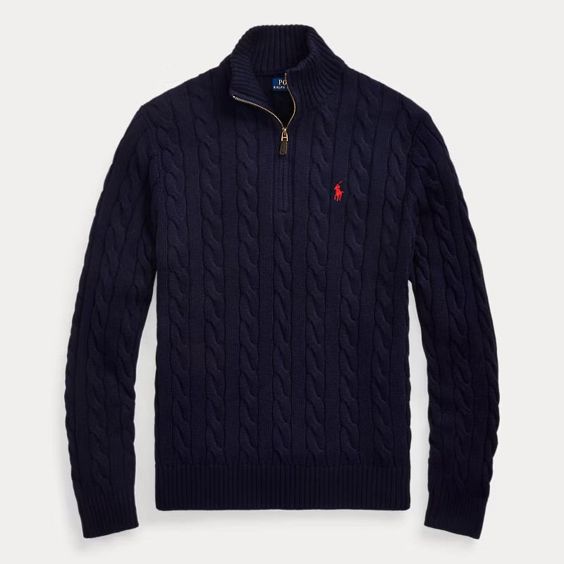 Polo Quarter Zip Knit