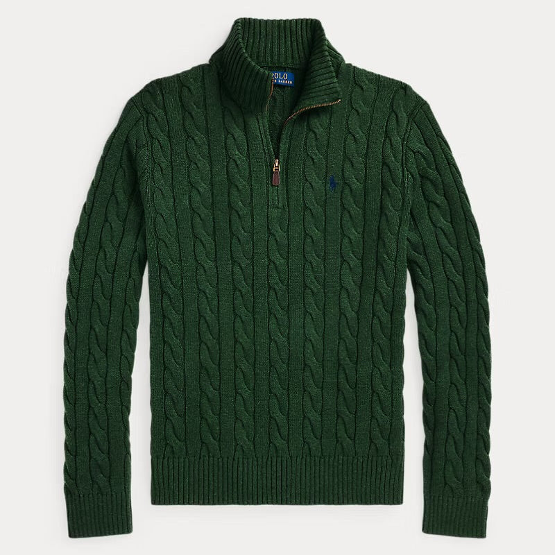 Polo Quarter Zip Knit